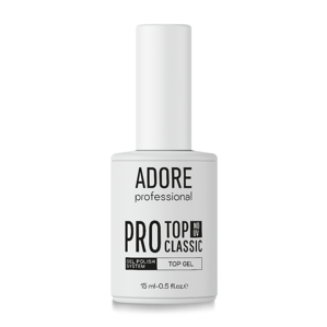 Фініш без липкого шару та без UV-фільтрів, 15 мл PRO CLASSIC TOP |no UV ADORE